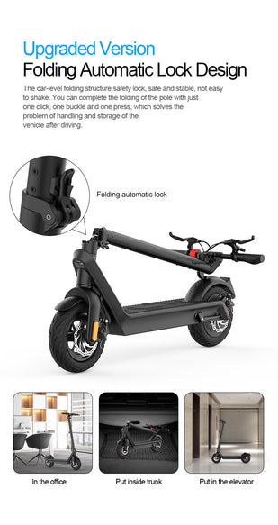 HX X9 500W Ultralight Lithium commercial electric scooter 15.6AH Battery