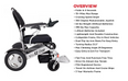 Image of IGO EZCHAIR lux model Lithium Electric Folding Wheelchair Mobility Scooter - NAPPI CODE:- 1128503001