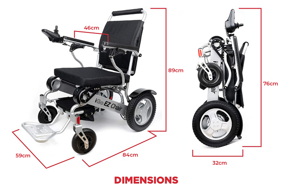 IGO EZCHAIR lux model Lithium Electric Folding Wheelchair Mobility Scooter - NAPPI CODE:- 1128503001