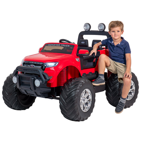 Ford Monster truck kids electric ride on car (Red) ride on car, 4 Wheel drive and Rubber tyres