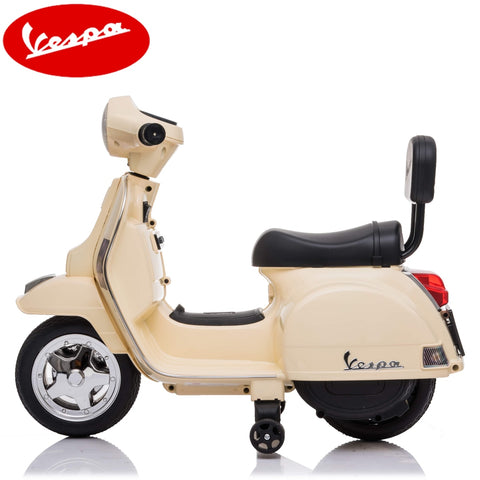 Little Vespa PX150 kids ride on- Cream