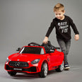 Image of Kids Electric Ride On Car Mercedes GTR Red 12V