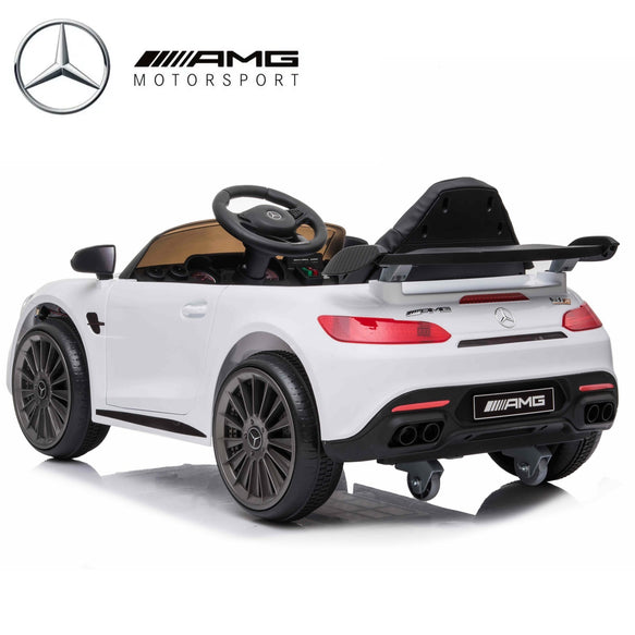 Kids Electric Ride On Car Mercedes GTR White 12V