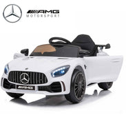 Demo MERCEDES GTR 12V WHITE KIDS RIDE ON CAR