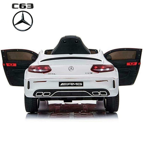Mercedes C63 Coupe White 12V - Kids Electric Ride On Car