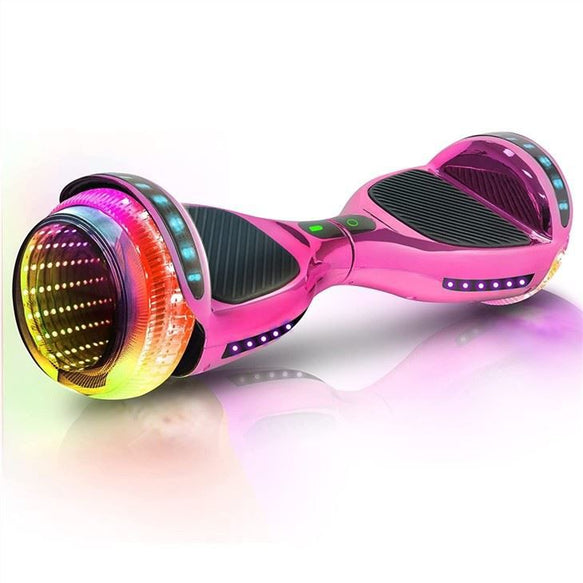 My first GoBoard Infinity wheels -Bluetooth Hoverboard Pink chrome