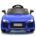 Image of Kids Electric Ride On Car Audi R8 Blue 12V