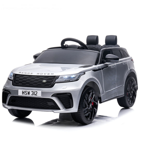 Kids Electric Ride On Car Range Rover Velar Silver 12V - Real Paint