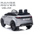 Image of Kids Electric Ride On Car Range Rover Velar Silver 12V - Real Paint