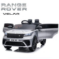 Image of Kids Electric Ride On Car Range Rover Velar Silver 12V - Real Paint