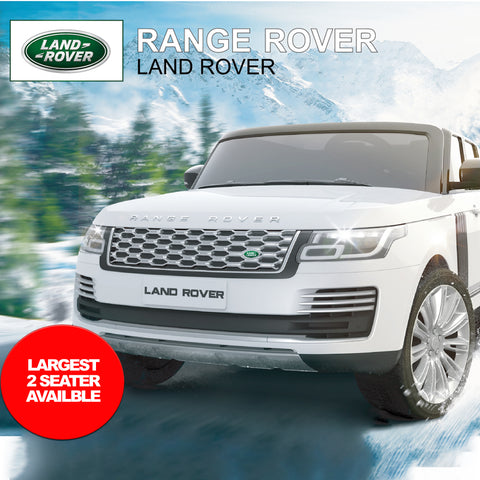 Kids Electric Ride On Car Range Rover Sport HSE - White / Full Spec - The largest kids car available