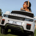 Image of Kids Electric Ride On Car 12v Land Rover Evoque Replica White