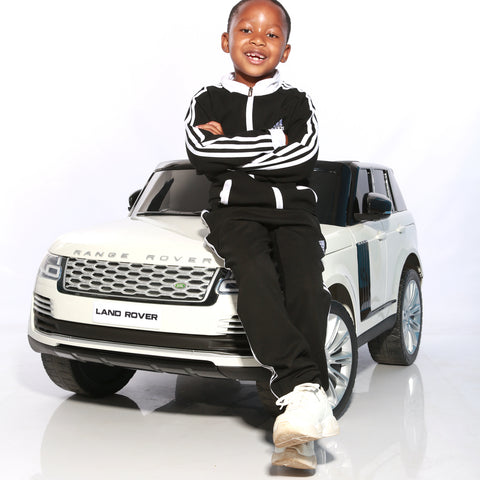 Kids Electric Ride On Car Range Rover Sport HSE - White / Full Spec - The largest kids car available