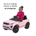 Image of Kids Electric Ride On Car Range Rover Evoque Coupè Pink