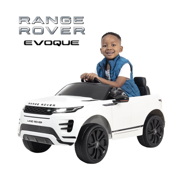 Kids Electric Ride On Car  Range Rover Evoque Coupè White