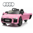 Image of Kids Electric Ride On Car Audi R8 Pink 12V