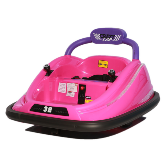 Demo Crazy Car Electric ride on bumper car - pink