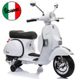 Image of Kids Electric Ride On Vespa PX150 kids  motorcycle