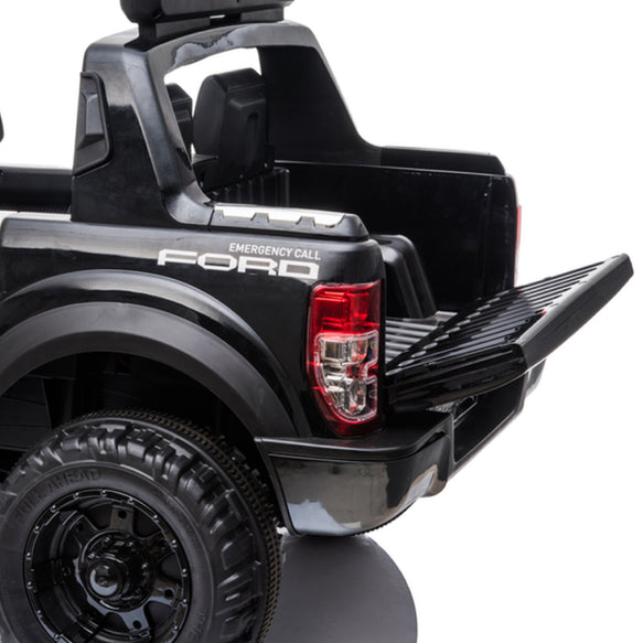 Demo *NEW*  Black Ford Raptor  - 2 seater kids electric ride on car rubber tyres