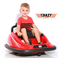 Image of Crazy Car 12V Electric Ride On Bumper Car - Red