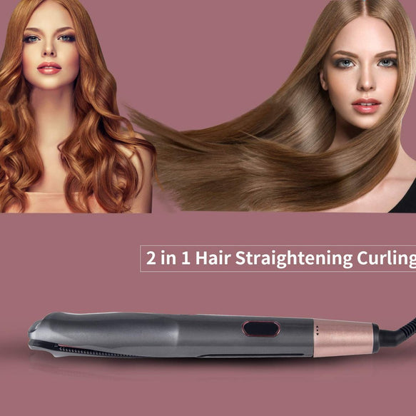 Hair Straightener & Curling, Tourmaline Ceramic Twisted Flat Iron