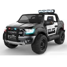 DEMO POLICE FORD RAPTOR -SEATER RUBBER TYRES BLACK