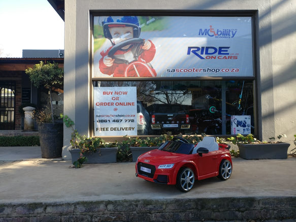 DEMO Audi TT kids ride on car - SA SCOOTER SHOP