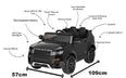 Image of Land Rover Evoque Replica Black - 12V Kids Electric Ride On Car