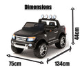 Image of Black Ford Ranger - 2 Seater Kids Electric Ride On Car