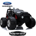 Image of Ford Monster truck kids electric ride on car (Black) ride on car, 4 Wheel drive and Rubber tyres