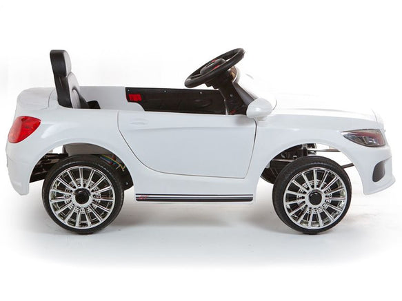 Demo C Class replica 12V Battery Powered Kids Ride on Car White with Parental Control
