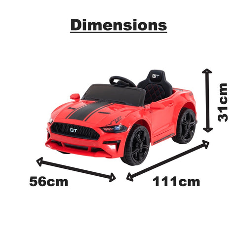 Demo 12V Mustang replica kids electric muscle ride on car, with remote control