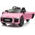 Image of Kids Electric Ride On Car Audi R8 Pink 12V