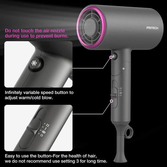 Pritech Folding Hair Dryer